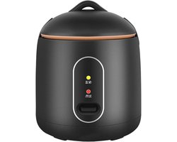 Compacte Rijstkoker voor Thuis 1L - Zwart met Stomende Potvoering
