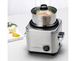 Cuisinart - Rijstkoker met stomer - Stoomkoker voor 6 personen - Multi Cooker BPA Vrij - Zwart