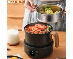 DHN Elektrische Rijstkokers 220V - Multifunctionele Rijstkoker - Anti-Aanbakpan - Elektrische Hete Pot - Zwart