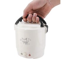 Draagbare 12V Rijstkoker 1L voor Auto en Thuis | Elektrische Mini Rijstpan met Stoomfunctie