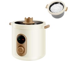 Draagbare Mini Rijstkoker 1.2L/2L voor 1-2 Personen met Warmhoudfunctie