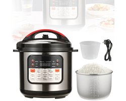 Elektrische Multi-Cooker – 6L Capaciteit - Draagbare Rijstkoker – Snel Verwarmen – Veilig Kooksysteem