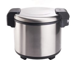 Elektrische Rijstwarmer 100 Koppen RVS | Houdt Rijst Warm & Vers