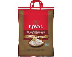 Extra Long Grain Basmati Rice - 4,54 kg - Wit
