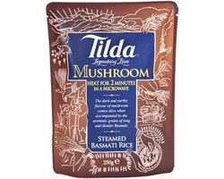 Gestoomde Basmati Rijst met Kastanjechampignons en Champignons, Kant-en-klaar, 250g