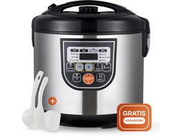 Golermo Multicooker 5L – 11 Programma’s + Kookboek | 860W | Multifunctionele Rijstkoker, Slowcooker & Stoomkoker in 1