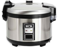 HCB® - Professionele Horeca Rijstkoker - 16 liter - 230V - RVS / INOX Rijst koker - 42x46.5x37 cm (DxBxH) - 8 kg - 3836