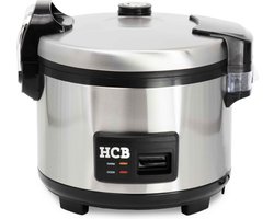 HCB® - Rijstkoker - 10 liter - RVS / INOX rijst koker - 8 kg - 6476