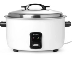 HENDI Rijstkoker – 10 liter – Anti-aanbakcoating – Automatische warmhoudfunctie – Inclusief accessoires