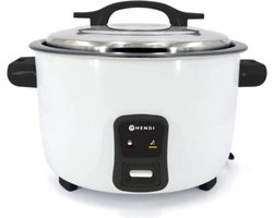 HENDI Rijstkoker – 4,2 liter – Anti-aanbak – Automatische warmhoudmodus – Inclusief maatbeker en rijstlepel