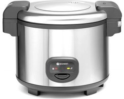 HENDI Rijstkoker – Profi Line – 5,4L – Warmhoudfunctie – Inclusief Accessoires