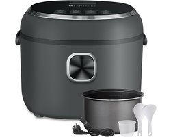 Kleine Rijstkoker 2 Liter voor 1-4 Personen - 7 Programma's & Timer - 400W