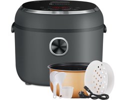Krachtige Mini Multikoker 4L voor Rijst, Soep en Meer - Digitaal & Timer