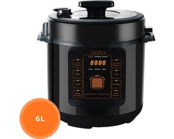 Livista snelkookpan – Multicooker – 6L – 1000W – Anti-aanbak – 3 Texturen, – Alles-in-één Koken