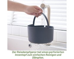 Magnetron Rijstkoker 2 Liter met Rijstlepel en Filterdeksel