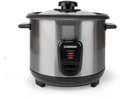 Melissa 16280023 - Rijstkoker - 1.0 l - 400 W - Antiaanbaklaag - Uitneembare binnenpan - Stoommandje - Warmhoudfunctie - Automatische uitschakeling