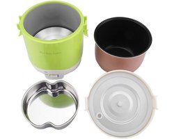 Mini Rijstkoker 24V 1.6L – Draagbaar & Elektrisch voor Auto, Vrachtwagen en Onderweg | Voedselstomer Inclusief Accessoires