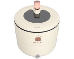 Mini-Rijstkoker - Draagbare Rijstmaker voor 1-2 Personen - 1,8 Liter Capaciteit - Perfect voor Witte Rijst en Havermout - Ideaal voo