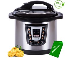 Quvo® Multicooker - Multicookers - Zwart en Grijs - 31cm x 35cm x 34cm
