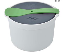RFWR® Magnetron Rijstkoker 2 Liter - Stoompan Set voor Thuisgebruik - Voedselveilig en Duurzaam