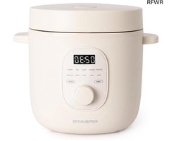 RFWR® Multifunctionele Elektrische Rijstkoker tot 24 Uur Programmeerbaar met Stoommand en Warmhoudfunctie - Compacte 1,2L