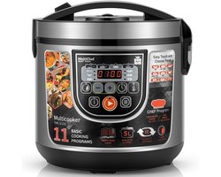 Rijstkoker 11 in 1 met Stoomfunctie en Warmhoudfunctie - 5L