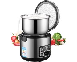 Rijstkoker met RVS Binnenpan - Non-Stick en Warmhoudfunctie