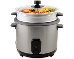 Rijstkoker - Stoompan -RVS - Kookpan - 1L - Anti Aanbaklaag