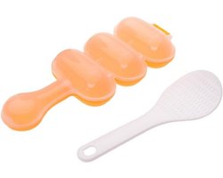 Rijstvorm Set voor Sushi en Onigiri | Rijstpers met Lepel | Keukenaccessoire