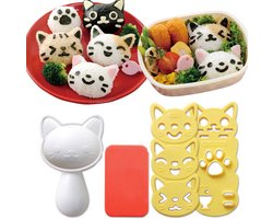 Rijstvormpjes Set voor Schattige Kat & Panda Sushi & Sandwichvormpjes