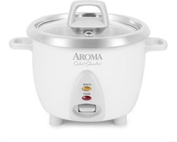 RVS Rijstkoker en Warmhouder met Ongecoate Binnenpot, 6-Cup