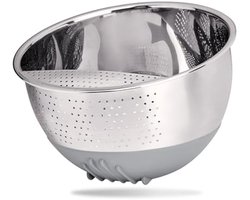RVS rijstzeef met silicone basis - Ideaal voor het wassen van rijst en groente