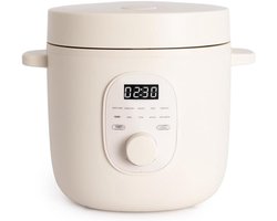 RVV® Rijstkoker klein - Rijstkoker - Rijstkokers - gebroken wit - 24 x 22.7 x 22.7 cm