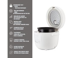 RVV® Rijstkoker klein - Rijstkoker - Rijstkokers - Wit - ‎23cm x 26cm x 20cm