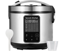 Savoré Kitchen MultiTaste Multicooker 5L met 24 kookfuncties - Multicookers - Rijstkoker - Stoomkoker - Touch Bediening
