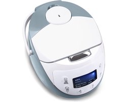 SCH® Rijstkoker klein - Rijstkoker - Rijstkokers - Wit/Blauw - 30cm x 23cm x 21cm