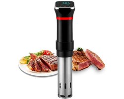 Slowcooker - Slowcooker met staafmixer - Met LCD-touchscreen - Dompelthermostaat - Timer - 1100W slowcooker - Geschikt voor containers tot 20 liter - Temperatuurbereik 25-92,5 °C - Compatibel met slowcookers - Dompelcirculatie