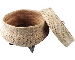 Snelkookpan voor Kleverige Rijst met Bamboe Stoommand en Recept