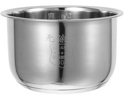 Universele RVS Binnenpan voor Rijstkoker - Antiaanbak & Duurzaam Keukenaccessoire