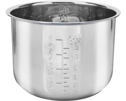 Vervangende Binnenpot voor Rijstkoker - 304 Roestvrijstalen Snelkookpan - Antiaanbaklaag - Compatibel met Meerdere Kookplaten