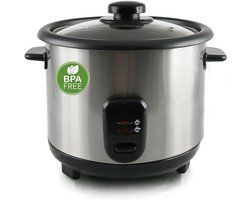 VIN® Rijstkoker Klein - Rijstkoker Met Stomer – Rijstkokers - Stoomkoker Met Warmhoudfunctie – Stoompan - Incl. Rijstlepel + Maatbeker En Beschermkoker