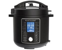 Wartmann Multicooker - Slowcooker - Rijst Koker - Snelkookpan - Sous Vide - 6 liter - RVS Binnenpan - Duurzaam - Energiezuinig - Vaatwasserbestendig - 16 in 1 - Veilig