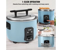 Wentink Mo Rijst Koker - Rijstkoker met Stomer - Rijstkoker en Stomer - Rijstkoker tafel - SuccesBuy Commerciele - Rijstkoker voor 40 kopjes