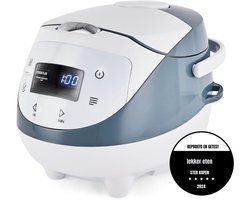 Zyrex® Rijstkoker klein - Rijstkoker - Rijstkokers - Wit/Grijs - 30cm x 23cm x 21cm