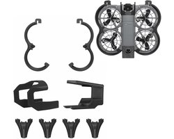 3-in-1 anti-botsing bescherming guard set voor DJI Neo 2 accessoires, propeller guard protector + landingsgestel + gimbal bumper guard voor DJI Neo 2 drone accessoires (zwart)