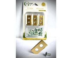 30 Titanium Reservemesjes voor Landroid Robotmaaiers - Extra Gehard en Duurzaam