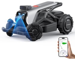 AirSeekers Slimme Grasmaaier Robot met RTK, AI Visie, 360° Obstacle Avoidance, Bluetooth/Wi-Fi/4G, Automatische Terugkeer, Geschikt voor Alle Terreinen, 2400㎡ Grasmaaien, 21.9V, 65% Hellingshoek,Kerstcadeaus, familiecadeaus voor de feestdagen