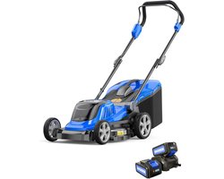 Draadloze Elektrische Grasmaaier 40V Borstelloos - Inclusief Batterij en Snellader - 5 Maaihoogtes