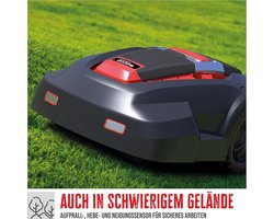 Draadloze Robot Grasmaaier GRR 240.1 – Instelbaar Werkbereik 50–1000 m², 5-voudig Verstelbare Maaihoogte, 28V Li-Ion 3Ah, Incline tot 24°, Automatische Sensoren & Regenbestendig – Zwart