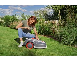 Draadloze Robotmaaier 550 m² – 550 W, 20V Li-Ion Accu, Maaibreedte 20 cm, Max. Klimvermogen 45%, Stil 60 dB, App & Alexa Compatibel